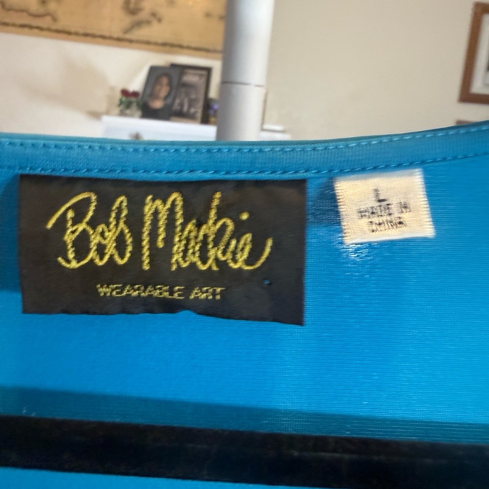 Bob Mackie Vibrant Blue Wearable Art - image 6